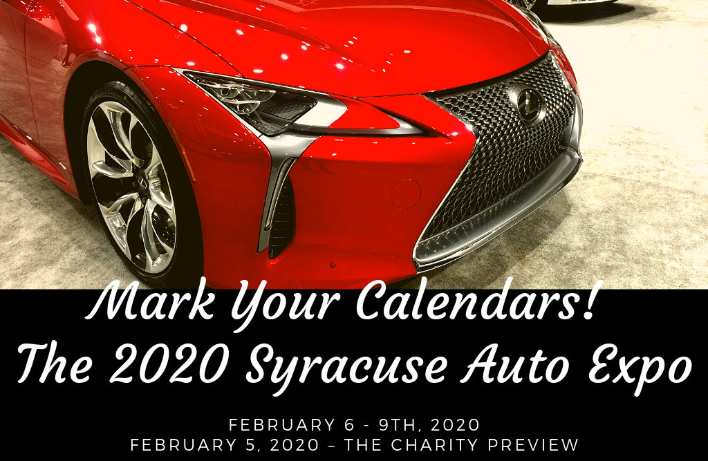 2020 Syracuse Auto Show February 6th - 9th, 2020. Charity Preview will be held on Wednesday February 5th, 2020.